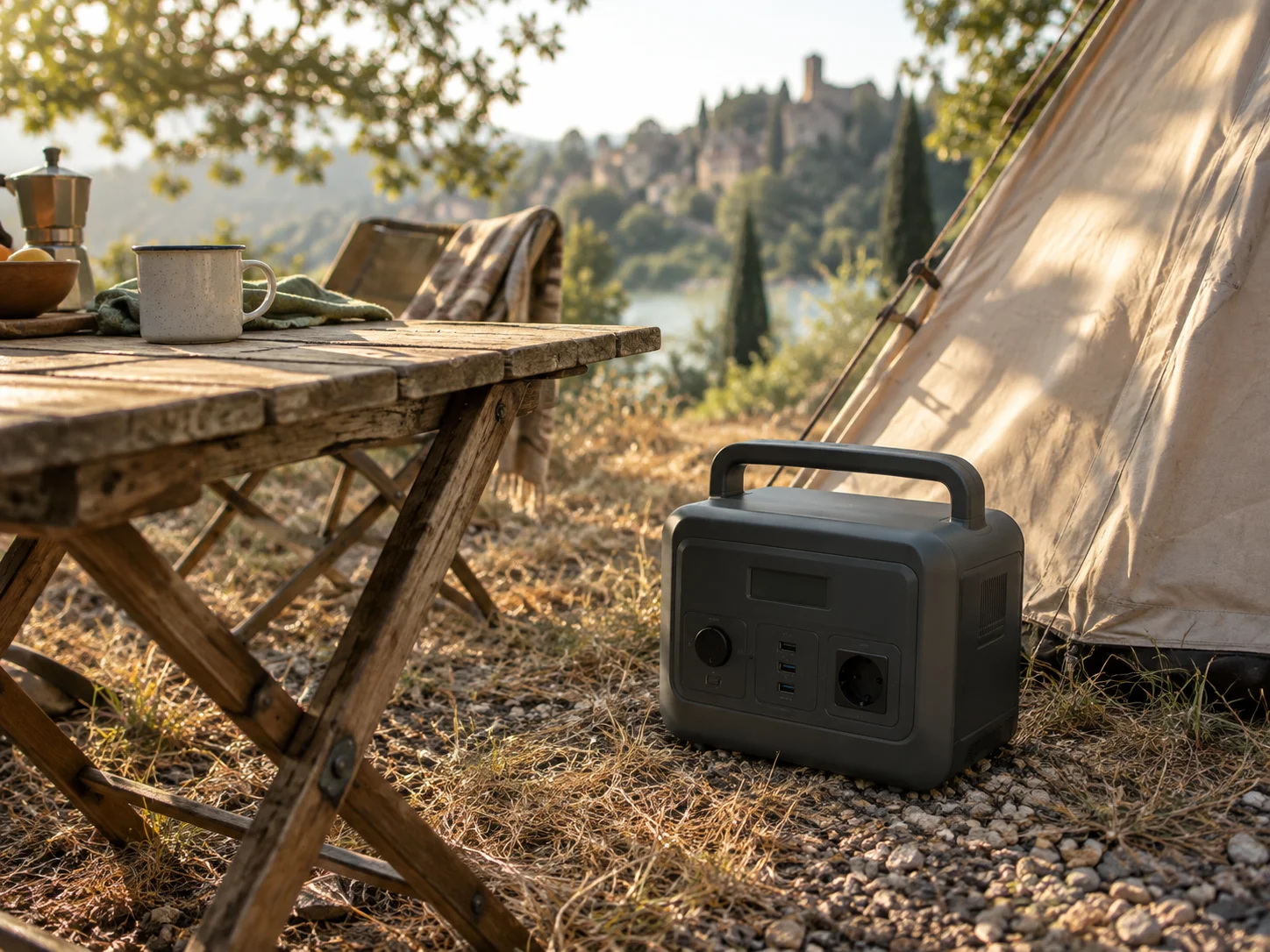 Stazione elettrica portatile en situation, Power Station Portatile Guida
