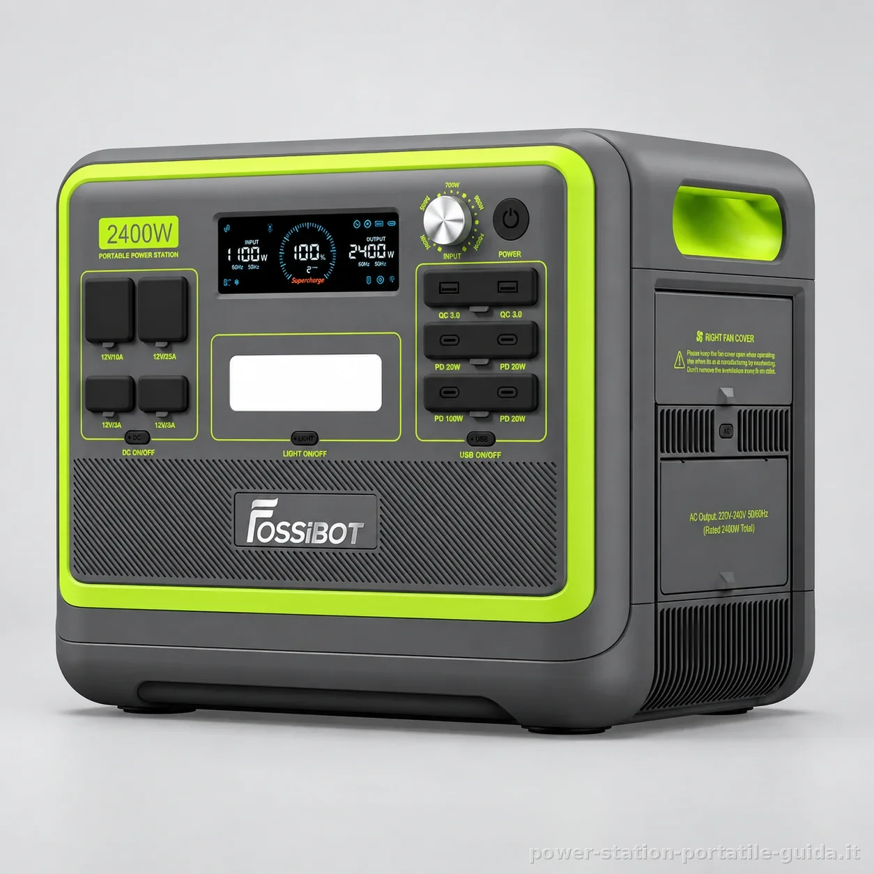 FOSSIBOT F2400, foto del prodotto in studio